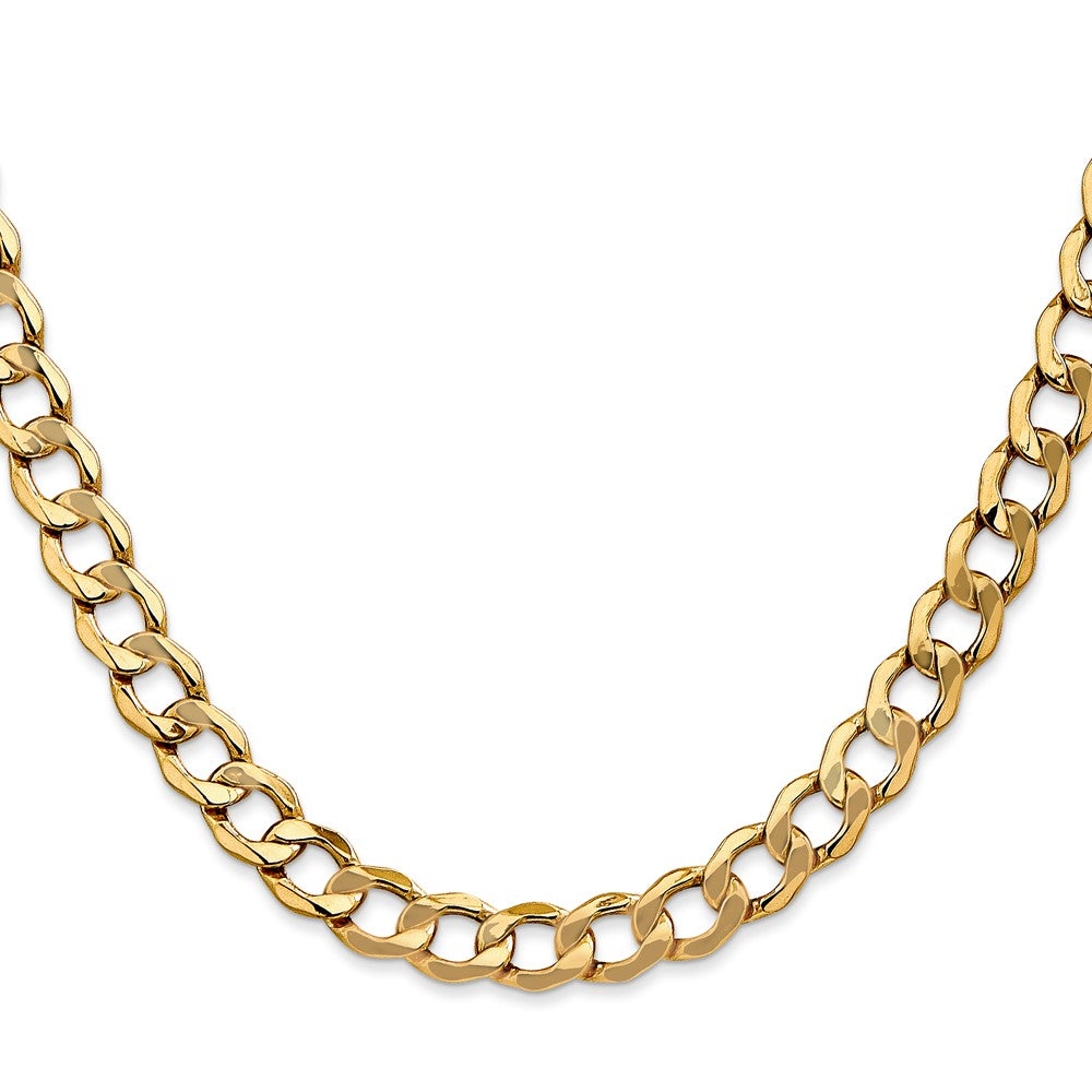 14k 7mm Semi-Solid Curb Chain (14.00 grams)