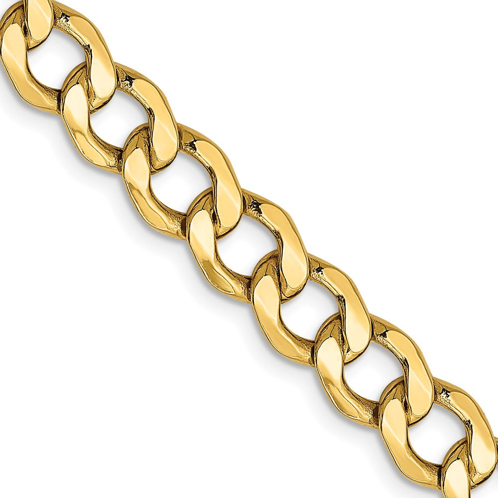 14k 7mm Semi-Solid Curb Chain (14.00 grams)
