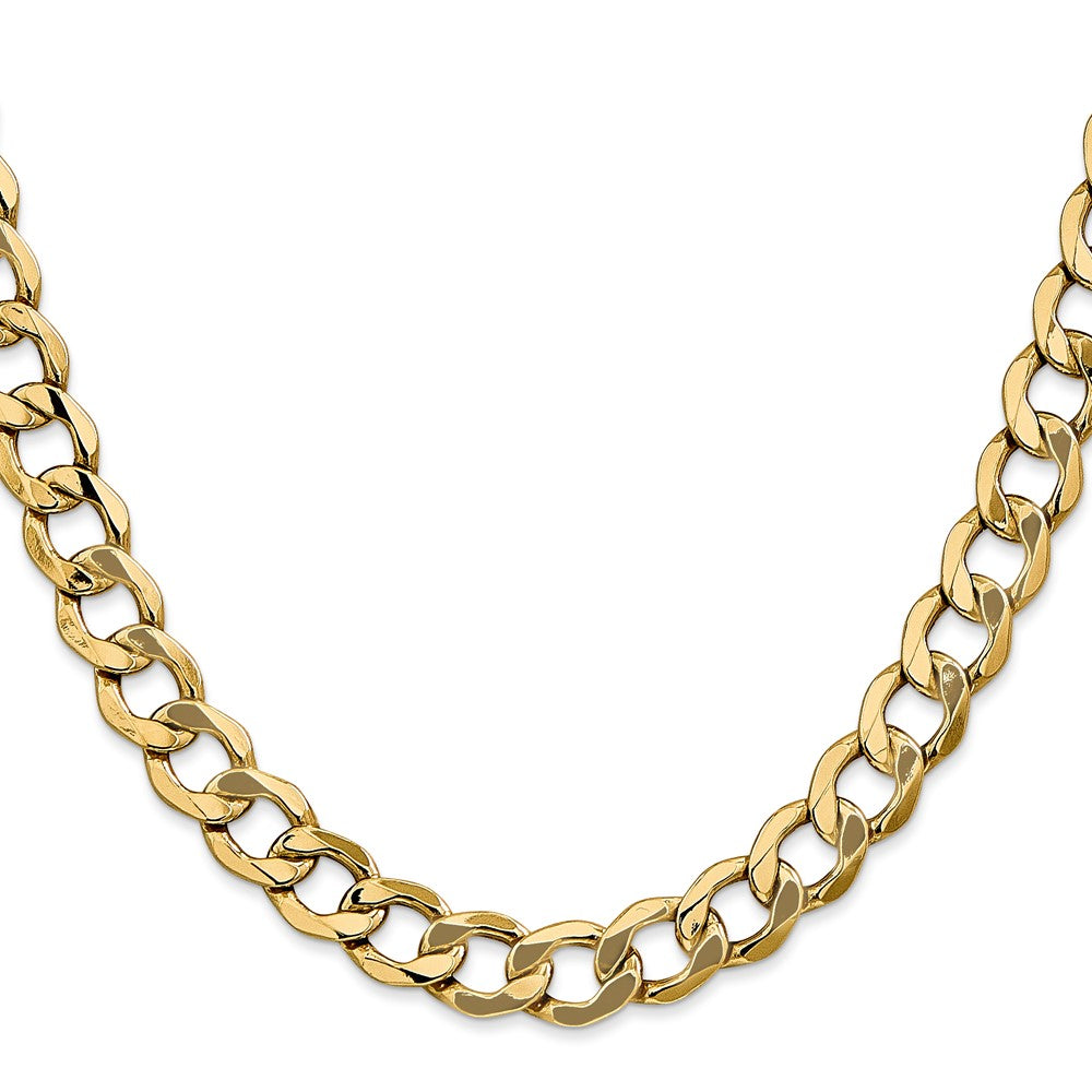 14k 9mm Semi-Solid Curb Chain (23.34 grams)