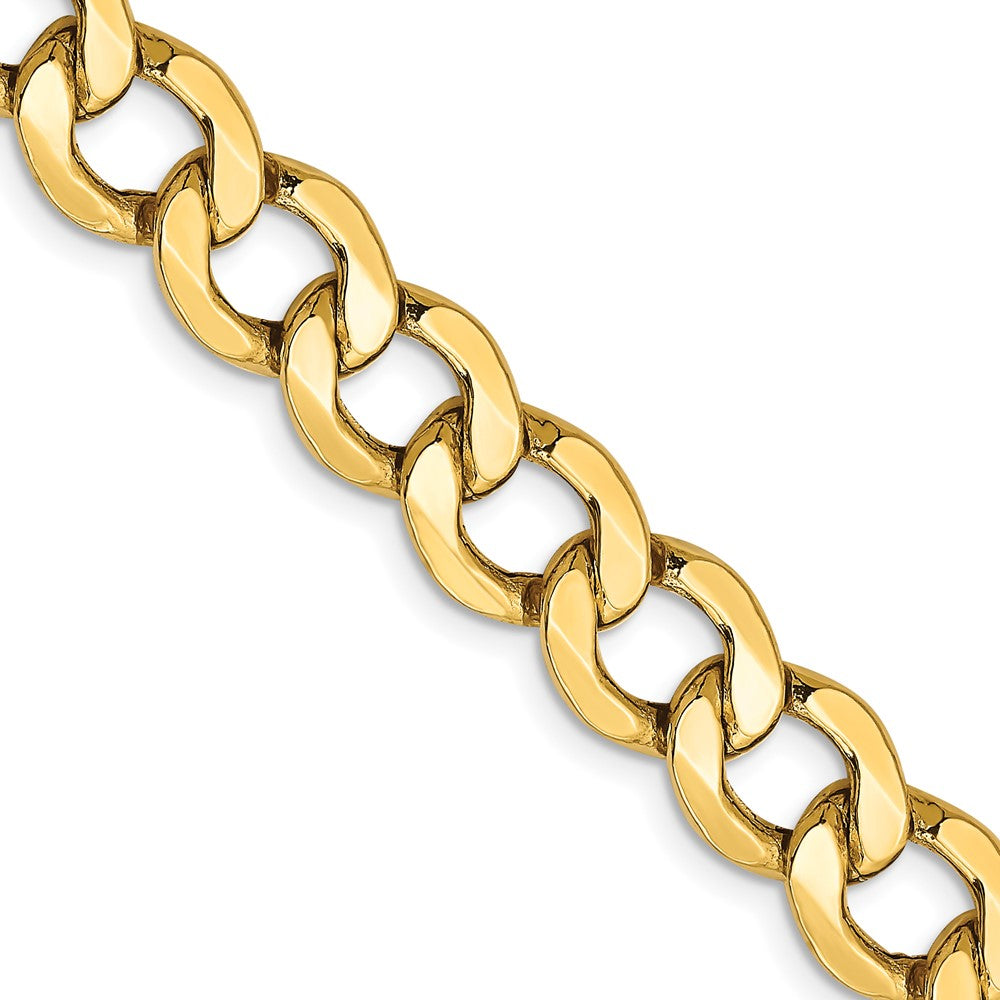 14k 9mm Semi-Solid Curb Chain (23.34 grams)