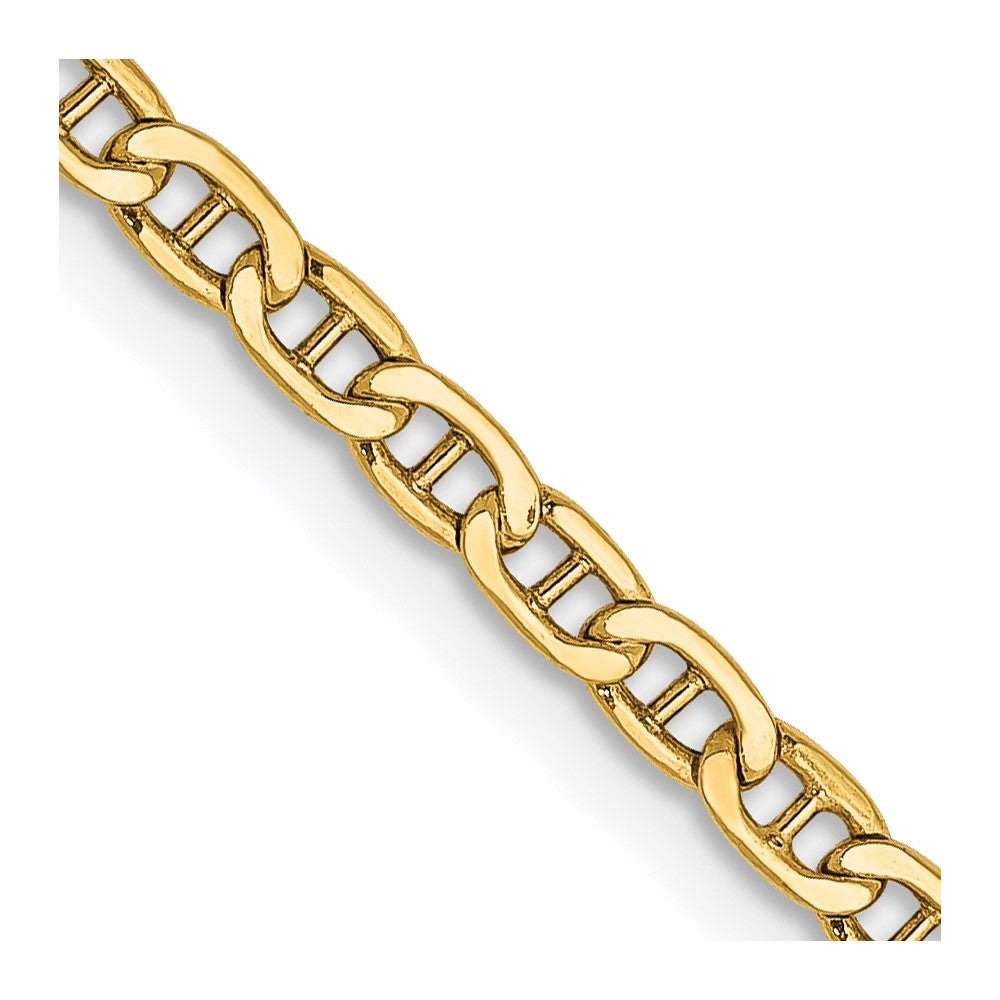 14k 2.4mm Semi-Solid Anchor Chain (2.33 grams)
