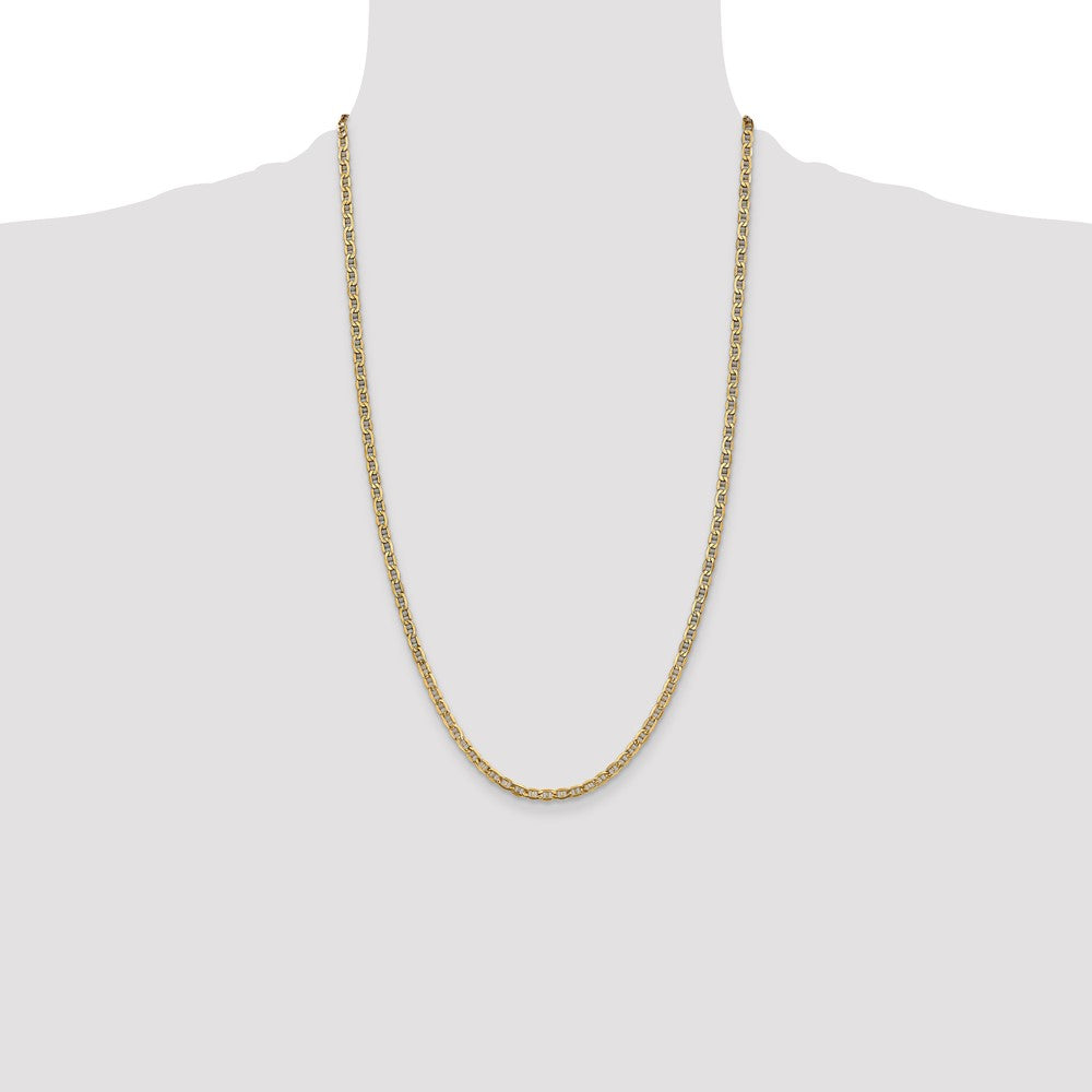 14k 3.2mm Semi-Solid Anchor Chain (3.80 grams)