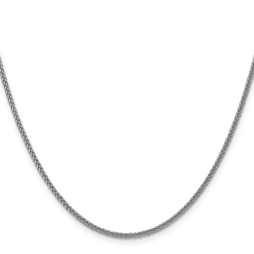 14k WG 2mm Semi-solid 3-Wire Wheat Chain (2.60 grams)