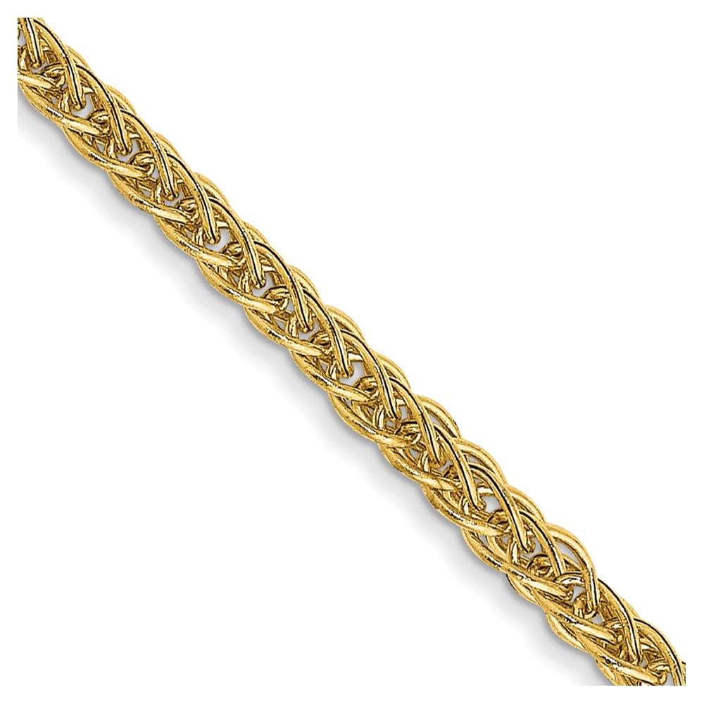 14k 2mm Semi-solid 3-Wire Wheat Chain (2.57 grams)