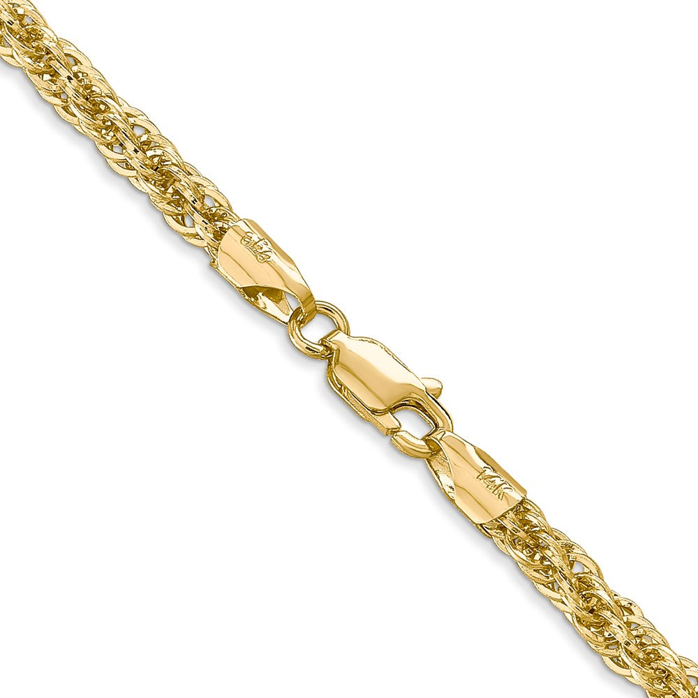 14k 3.3mm D/C Semi-Solid Chain (4.72 grams)
