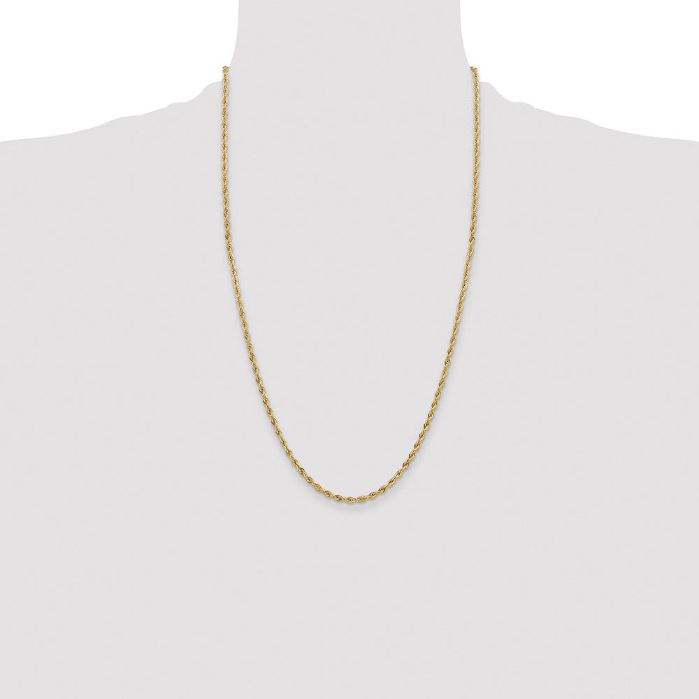 14ky 3.0mm Semi-Solid Rope Chain (2.85 grams)