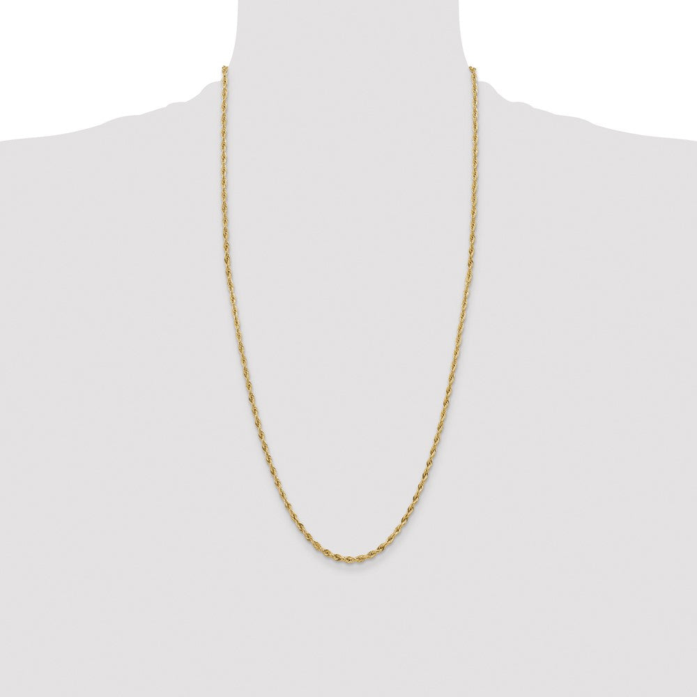 14ky 3.0mm Semi-Solid Rope Chain (2.85 grams)