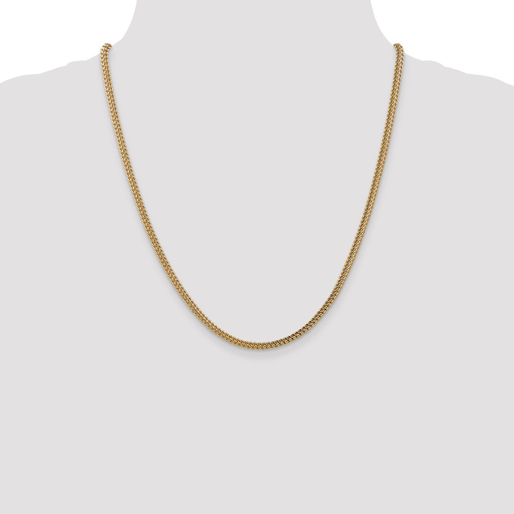 14k 3mm Semi-Solid Franco Chain (9.38 grams)