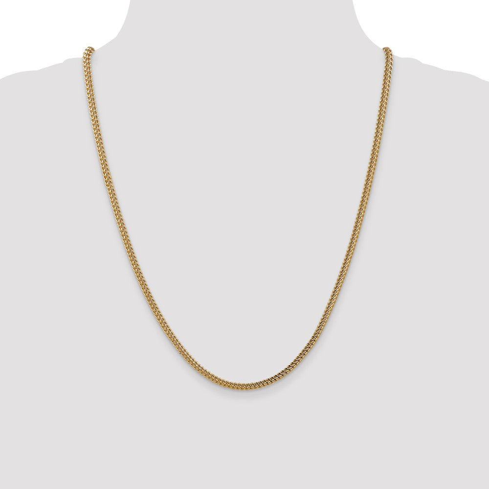 14k 3mm Semi-Solid Franco Chain (9.38 grams)