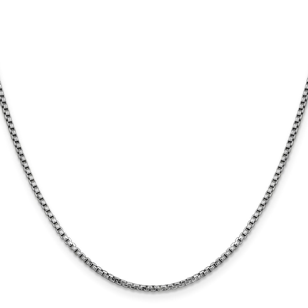 14k WG 1.75mm Semi-Solid Round Box Chain (3.03 grams)
