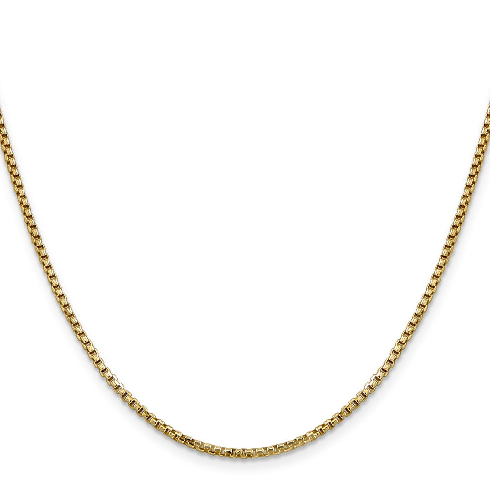 14k 1.75mm Semi-Solid Round Box Chain (3.09 grams)