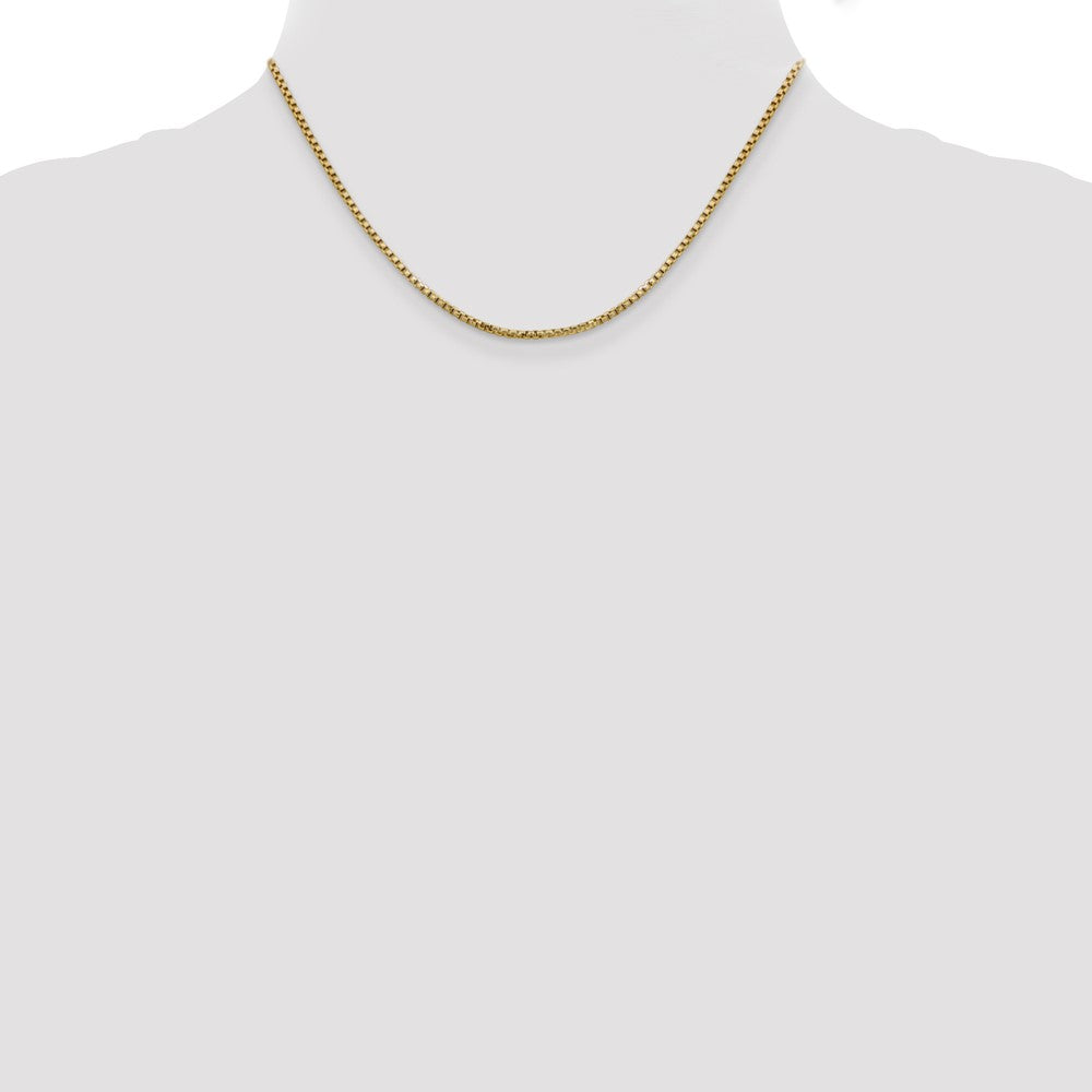 14k 1.75mm Semi-Solid Round Box Chain (3.09 grams)