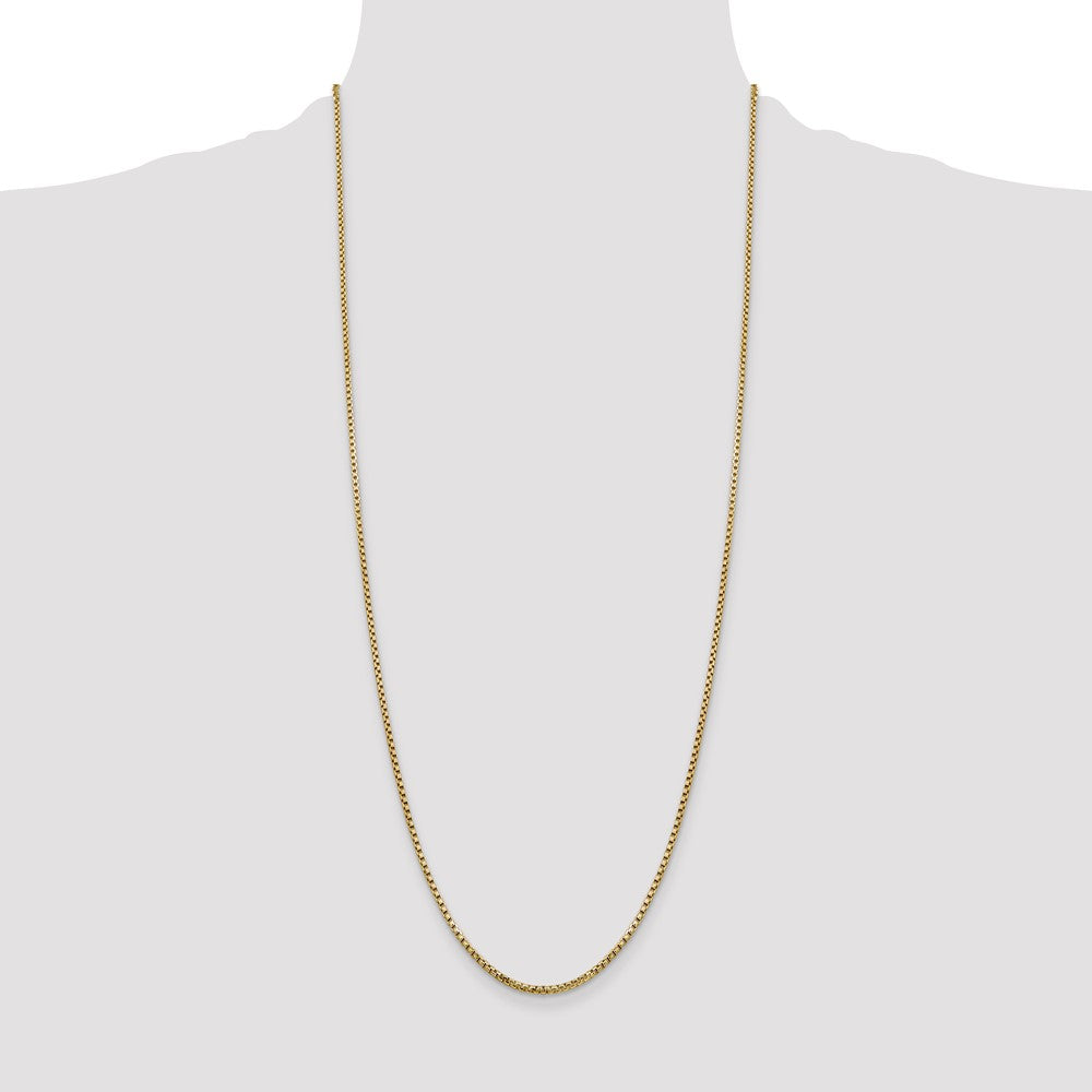 14k 1.75mm Semi-Solid Round Box Chain (3.09 grams)