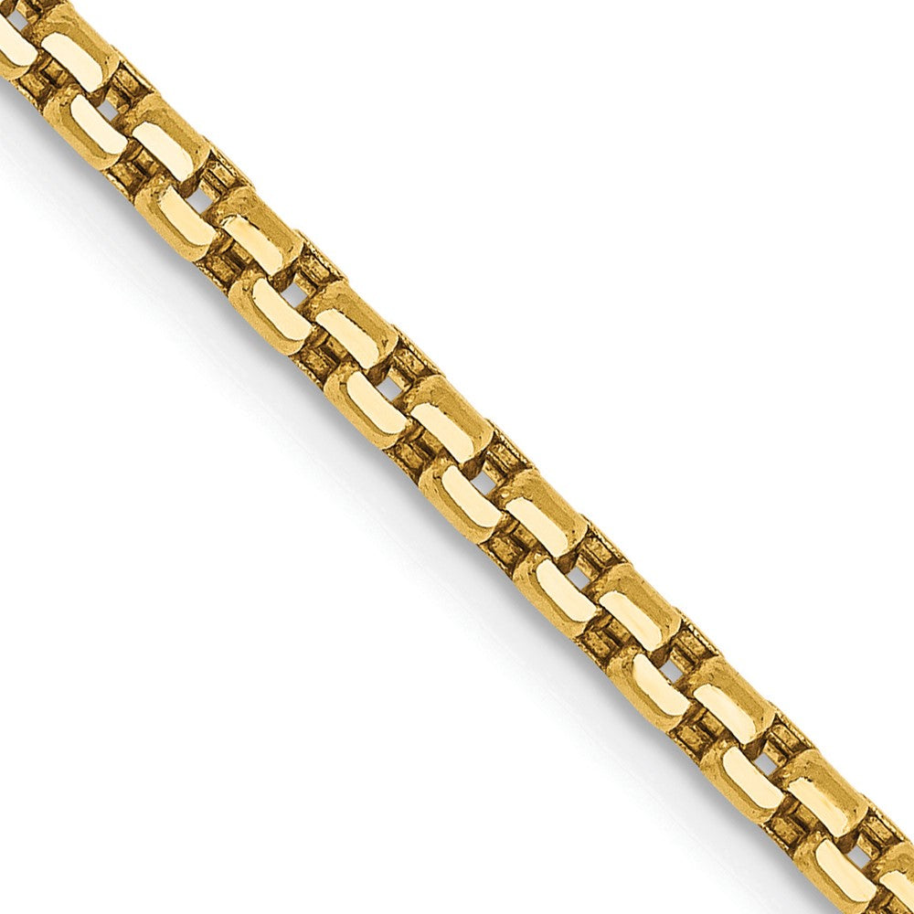 14k 2.45mm Semi-Solid Round Box Chain (5.70 grams)