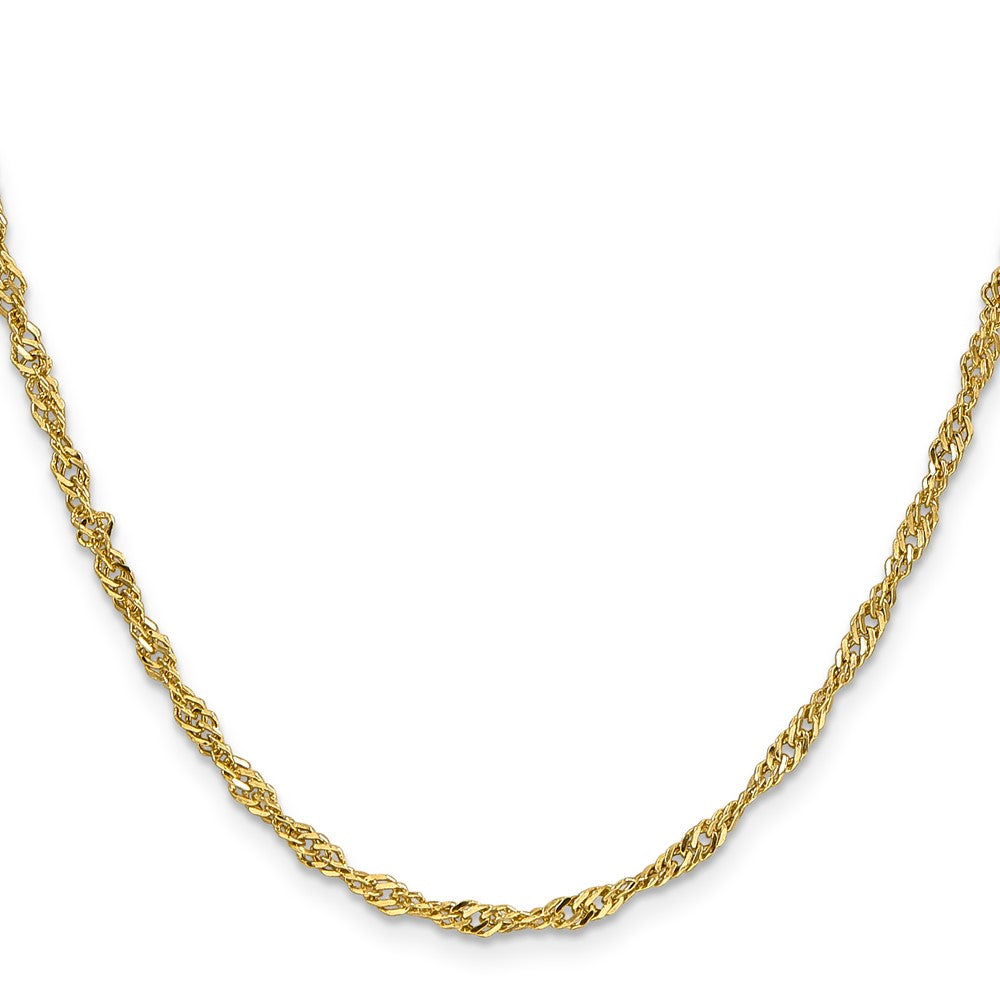 14k 2.75mm Lightweight Singapore Chain (2.42 grams)