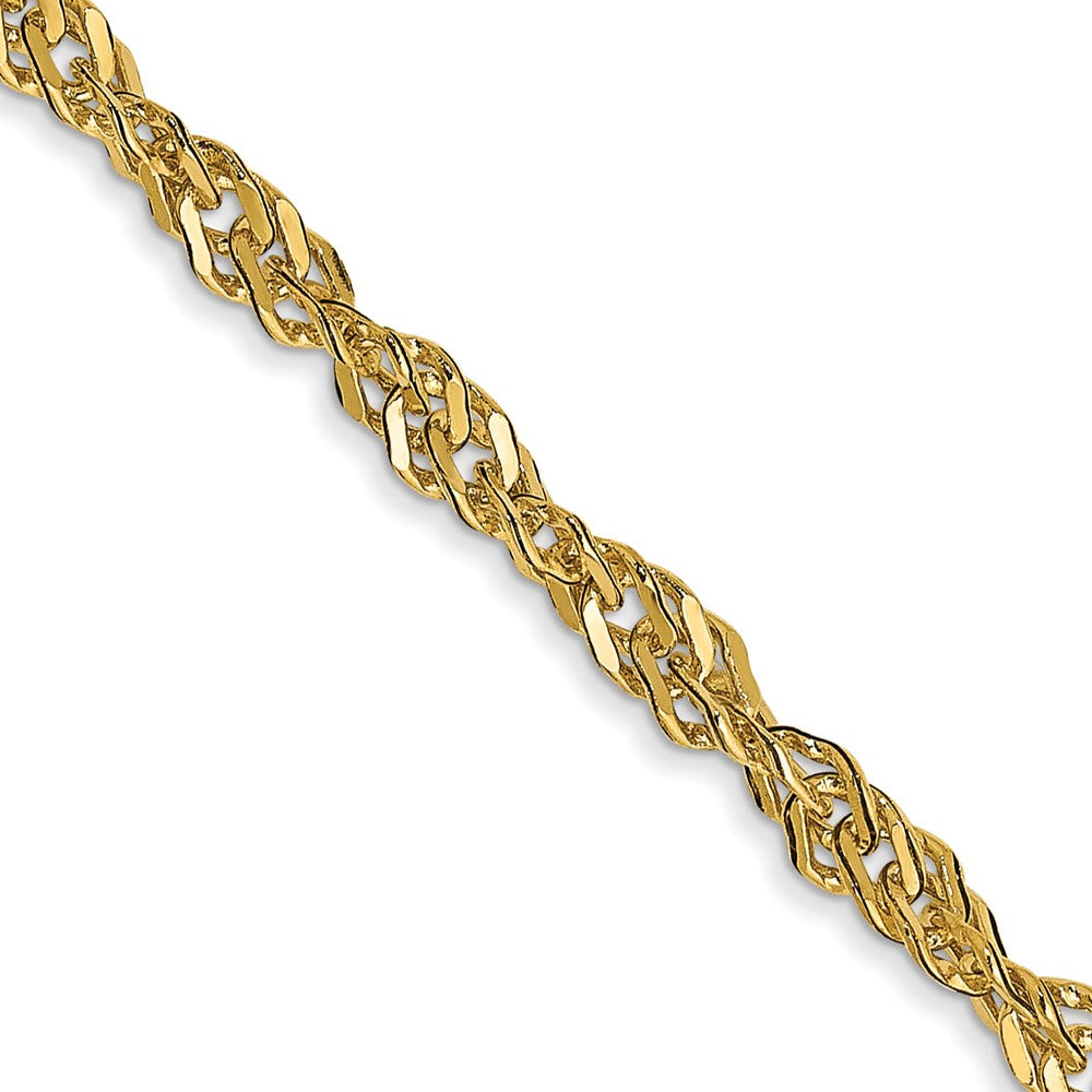 14k 2.75mm Lightweight Singapore Chain (2.42 grams)
