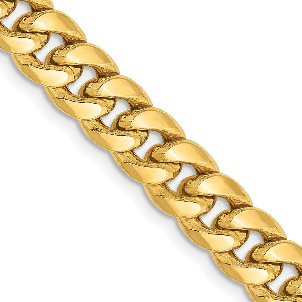 14k 6.75mm Semi-Solid Miami Cuban Chain (23.42 grams)