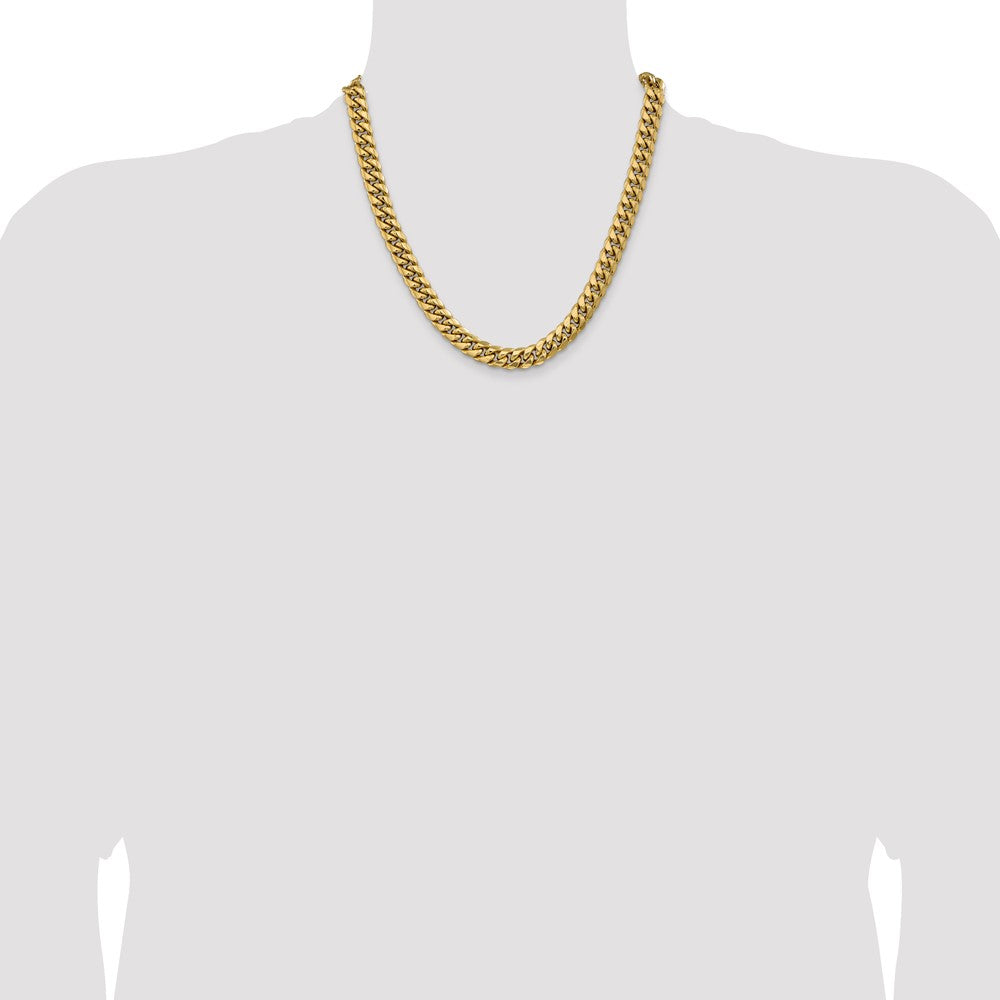 14k 9.3mm Semi-Solid Miami Cuban Chain (45.92 grams)