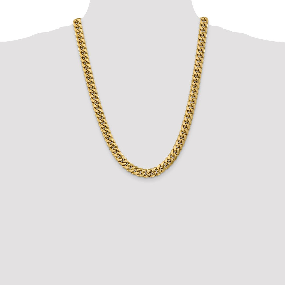 14k 9.3mm Semi-Solid Miami Cuban Chain (45.92 grams)