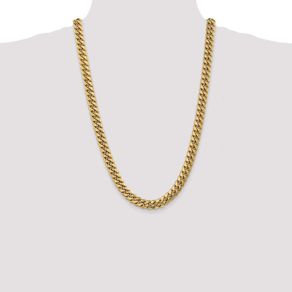 14k 9.3mm Semi-Solid Miami Cuban Chain (45.92 grams)
