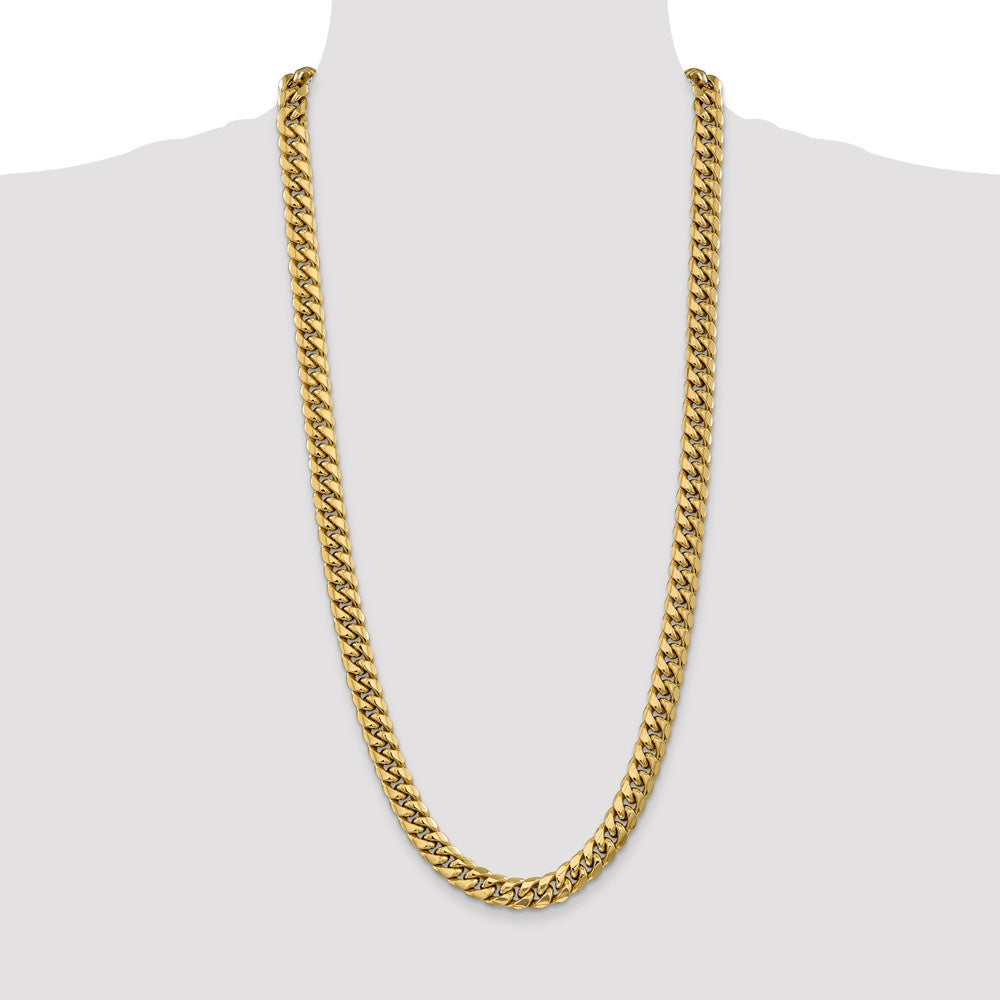 14k 9.3mm Semi-Solid Miami Cuban Chain (45.92 grams)