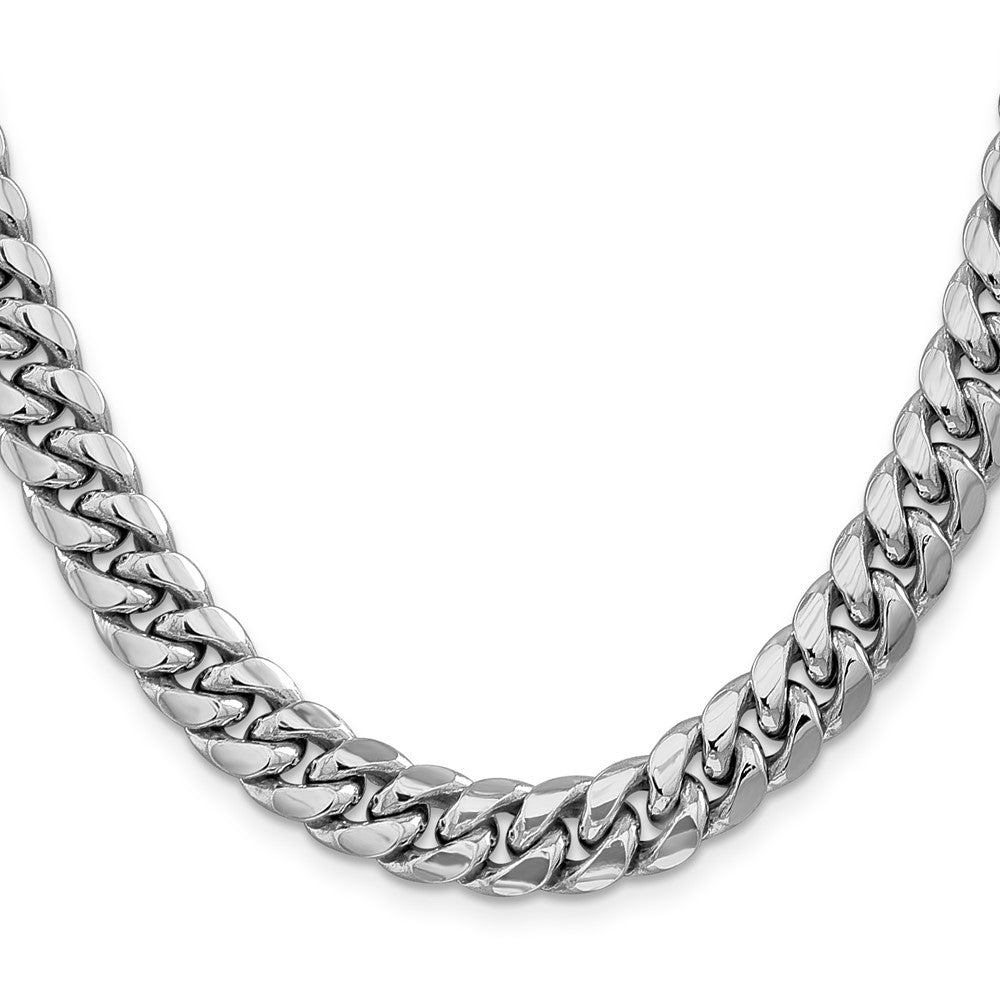 14k WG 9.3mm Semi-Solid Miami Cuban Chain (45.86 grams)