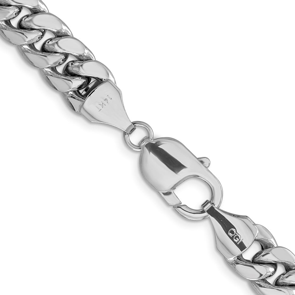 14k WG 9.3mm Semi-Solid Miami Cuban Chain (45.86 grams)