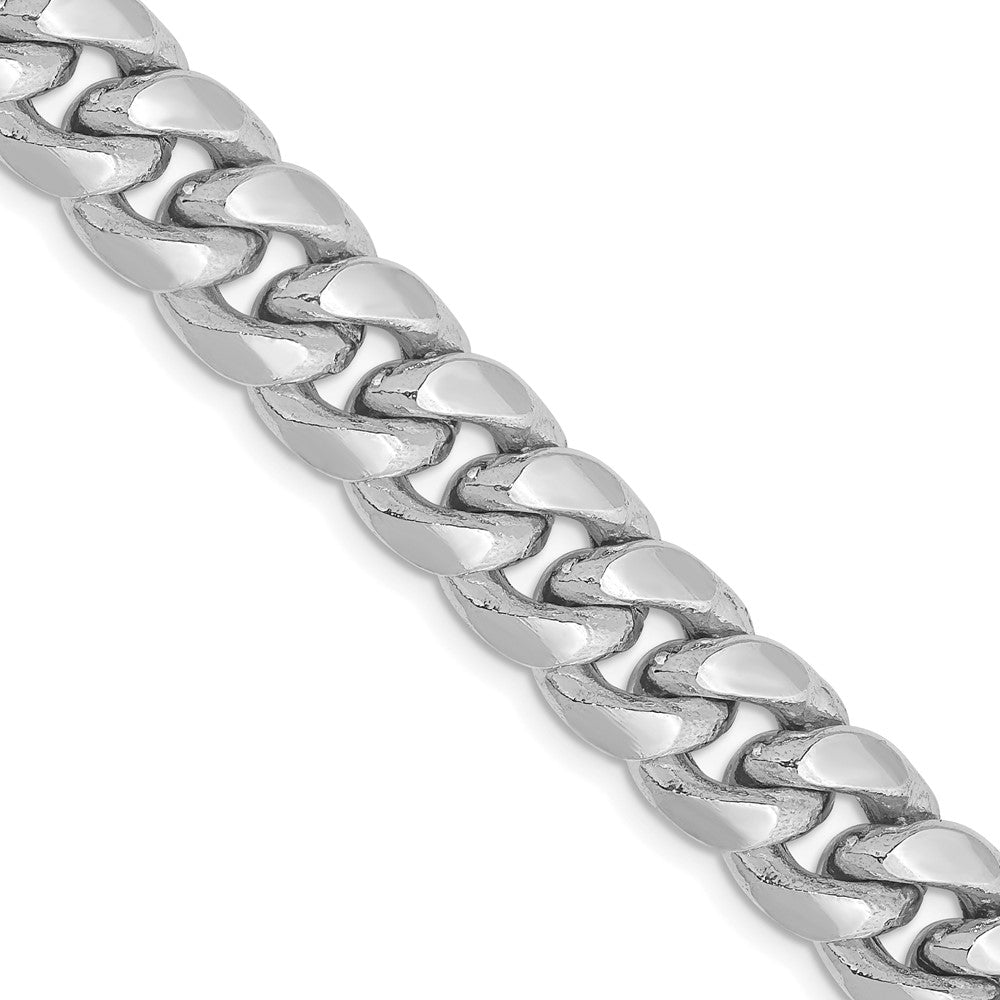 14k WG 9.3mm Semi-Solid Miami Cuban Chain (45.86 grams)