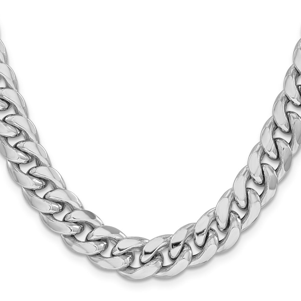 14k WG 11mm Semi-Solid Miami Cuban Chain (72.45 grams)