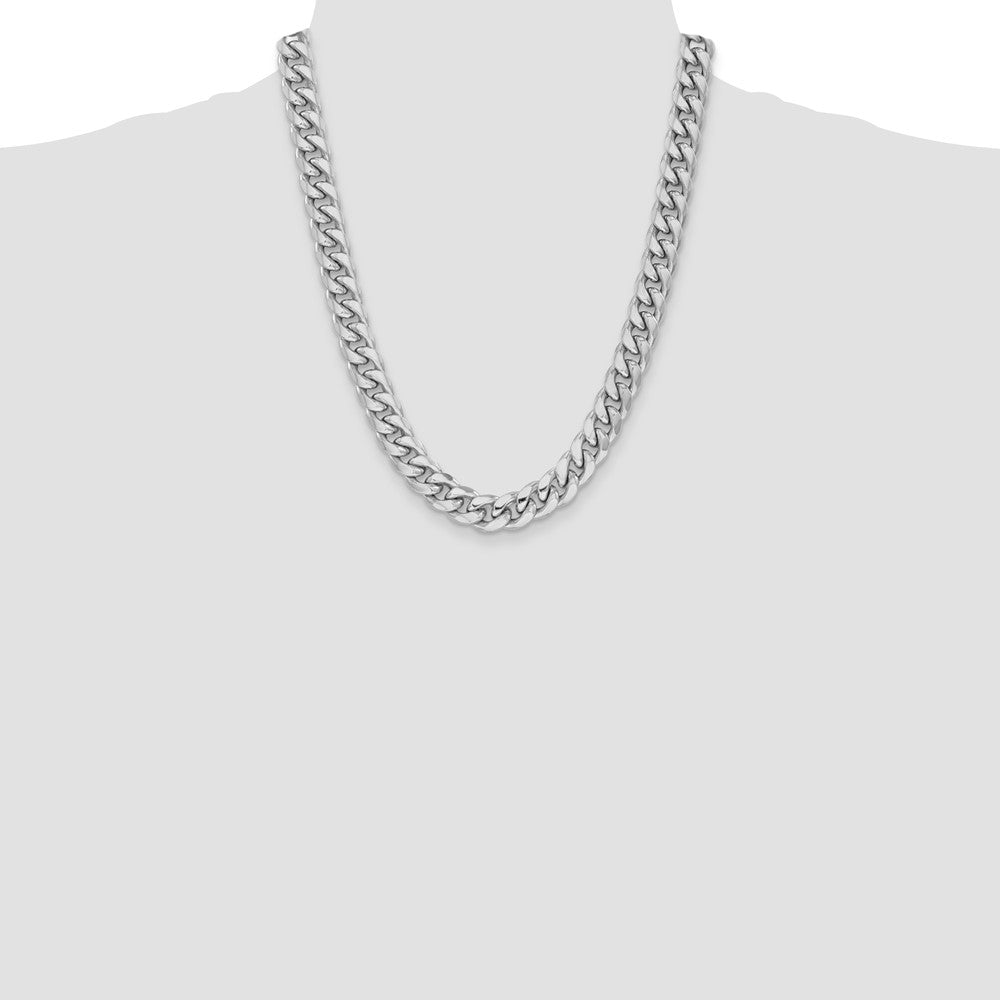 14k WG 11mm Semi-Solid Miami Cuban Chain (72.45 grams)