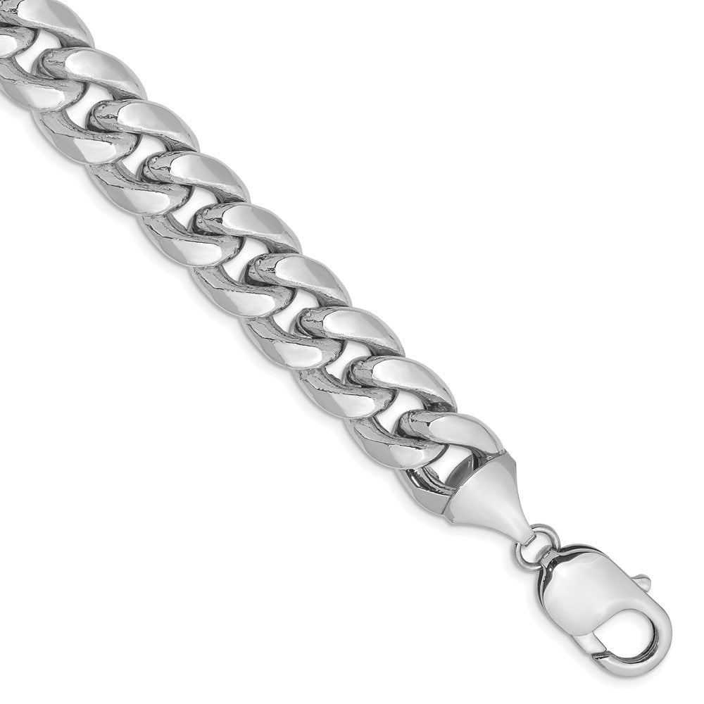 14k WG 11mm Semi-Solid Miami Cuban Chain Bracelet (27.02 grams)