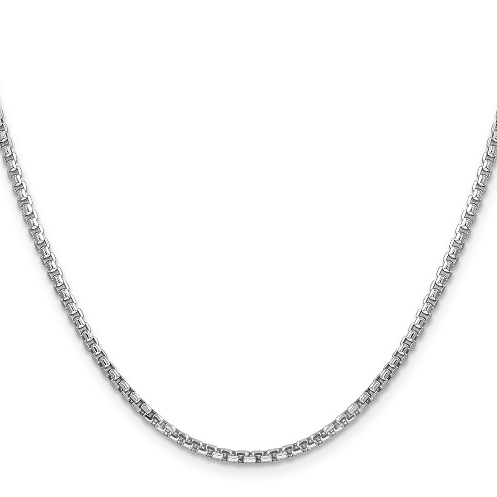 14k WG 2.45mm Semi-Solid Round Box Chain (5.54 grams)