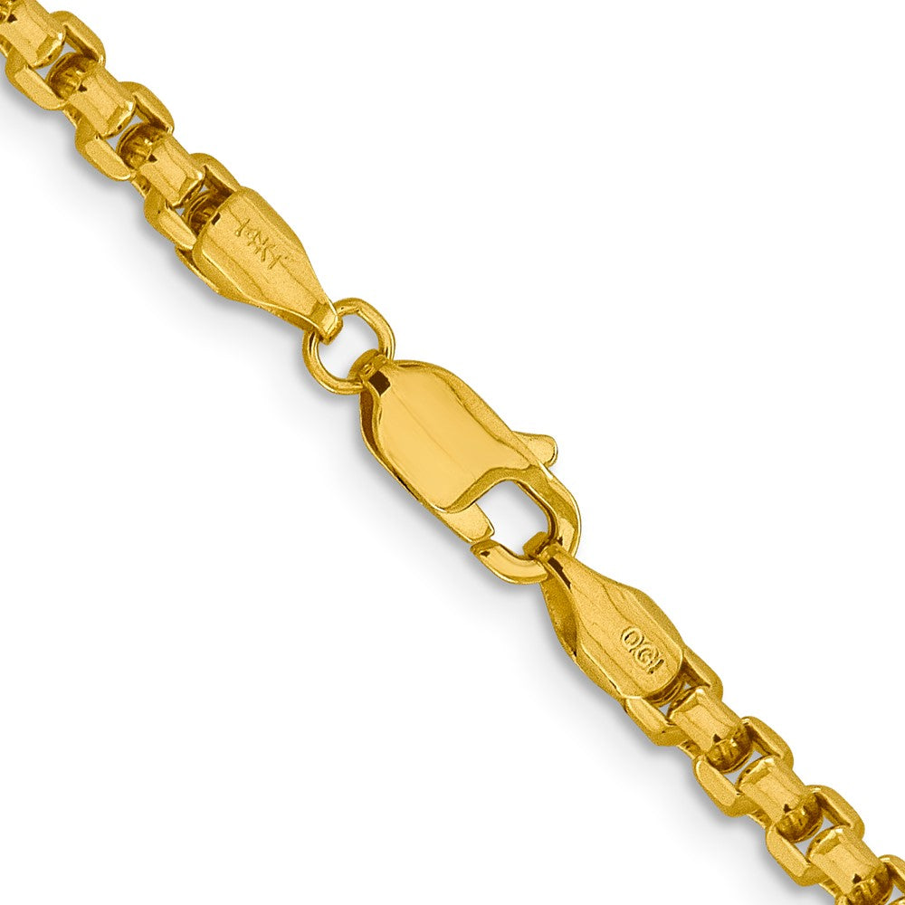 14k 3.6mm Semi-Solid Round Box Chain (11.76 grams)