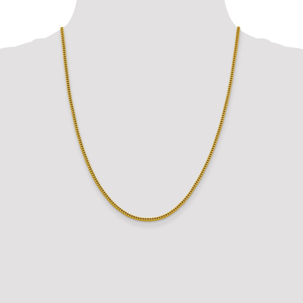 14k 2.2mm Semi-Solid Franco Chain (6.48 grams)