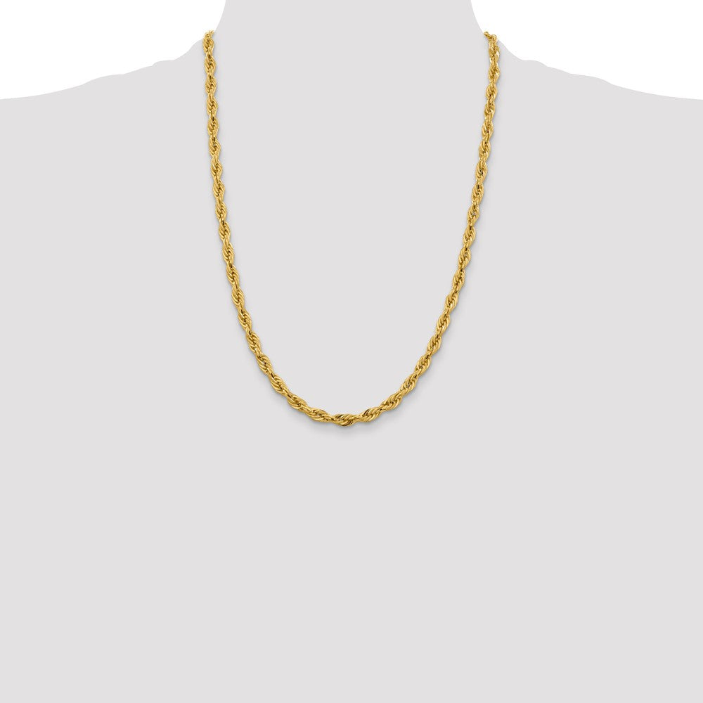 14ky 5.4mm Semi-Solid Rope Chain (7.85 grams)