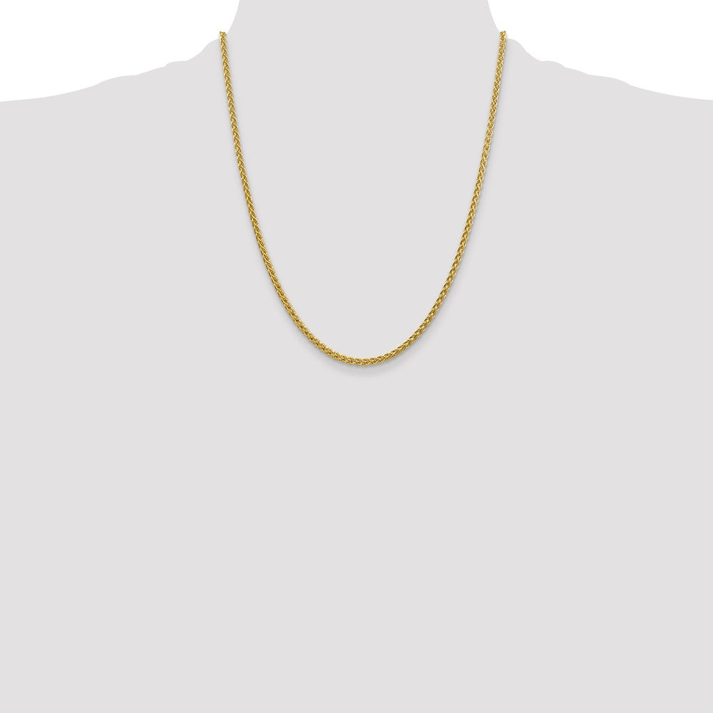 14k 2.75mm Semi-solid Wheat Chain (5.77 grams)