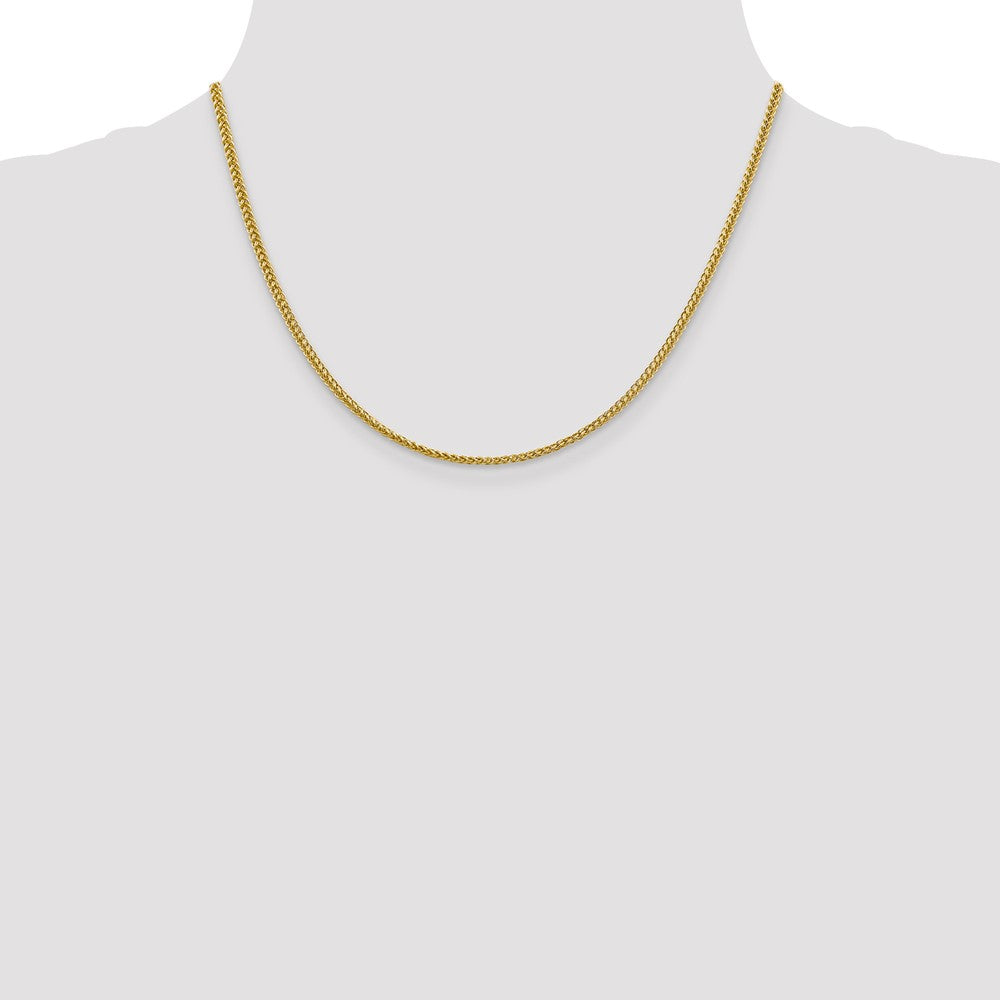 14k 2.35mm Semi-solid 3-Wire Wheat Chain (3.12 grams)