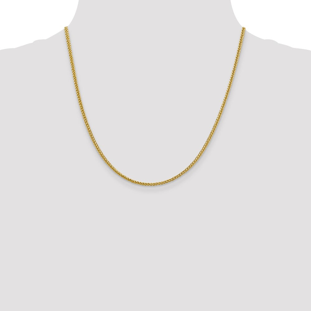 14k 2.35mm Semi-solid 3-Wire Wheat Chain (3.12 grams)