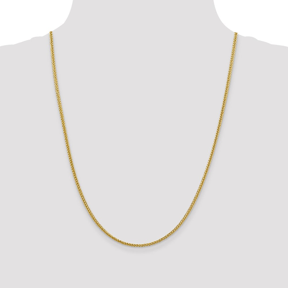 14k 2.35mm Semi-solid 3-Wire Wheat Chain (3.12 grams)