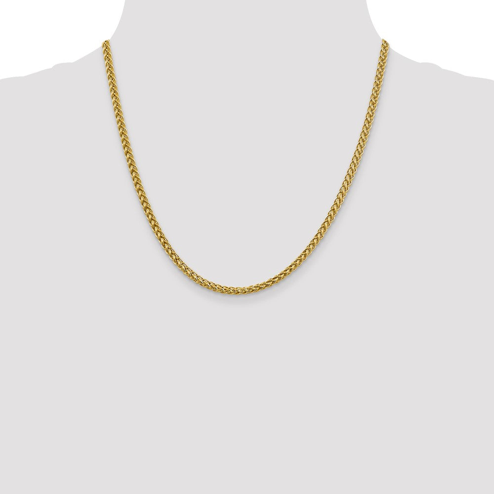 14k 3.5mm Semi-solid 3-Wire Wheat Chain (8.52 grams)
