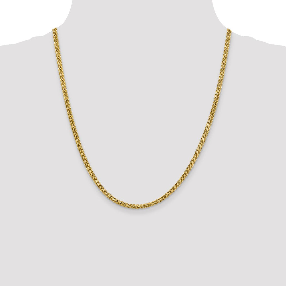 14k 3.5mm Semi-solid 3-Wire Wheat Chain (8.52 grams)