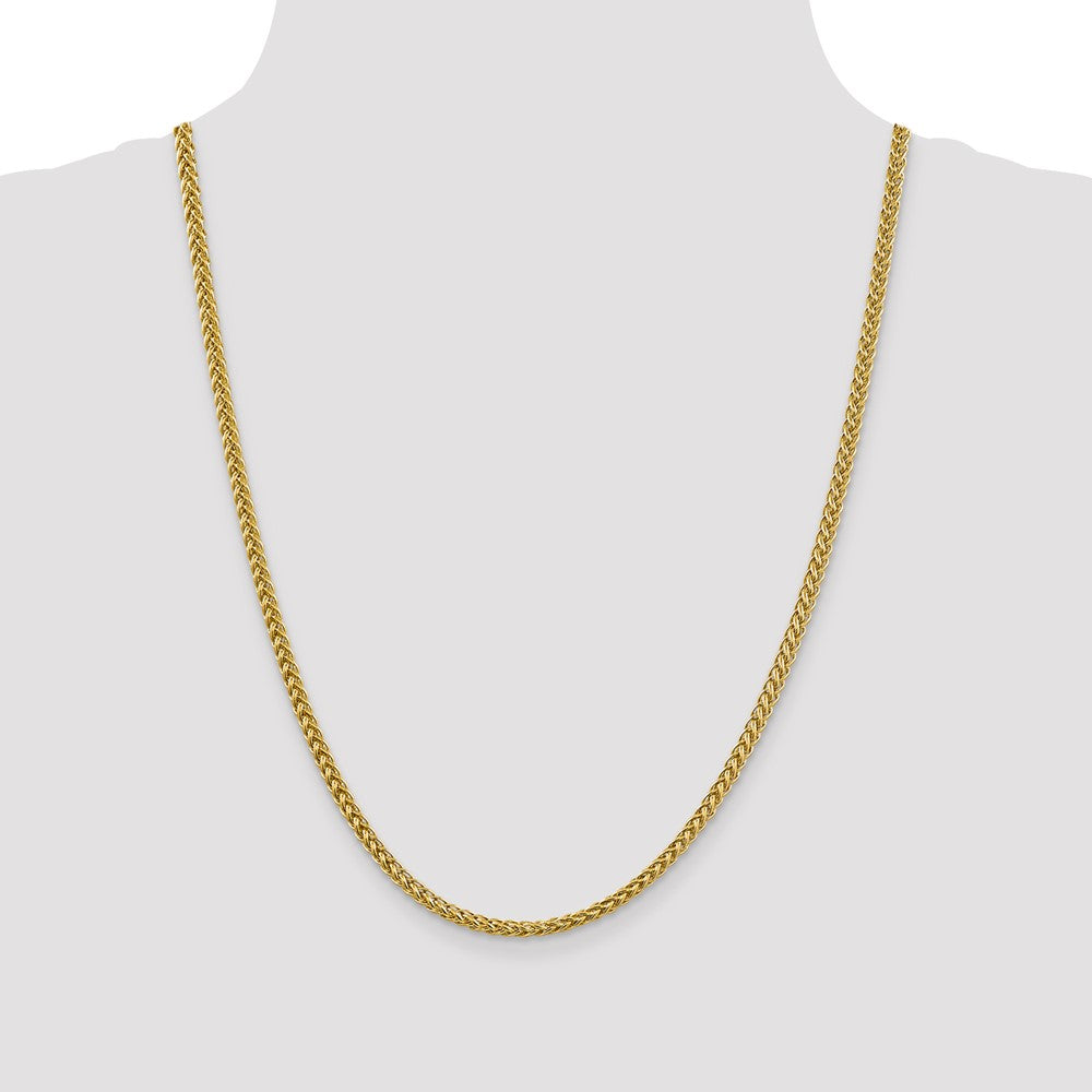14k 3.5mm Semi-solid 3-Wire Wheat Chain (8.52 grams)