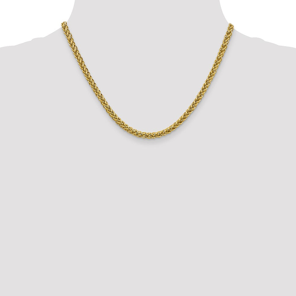 14k 4.65mm Semi-solid 3-Wire Wheat Chain (12.97 grams)