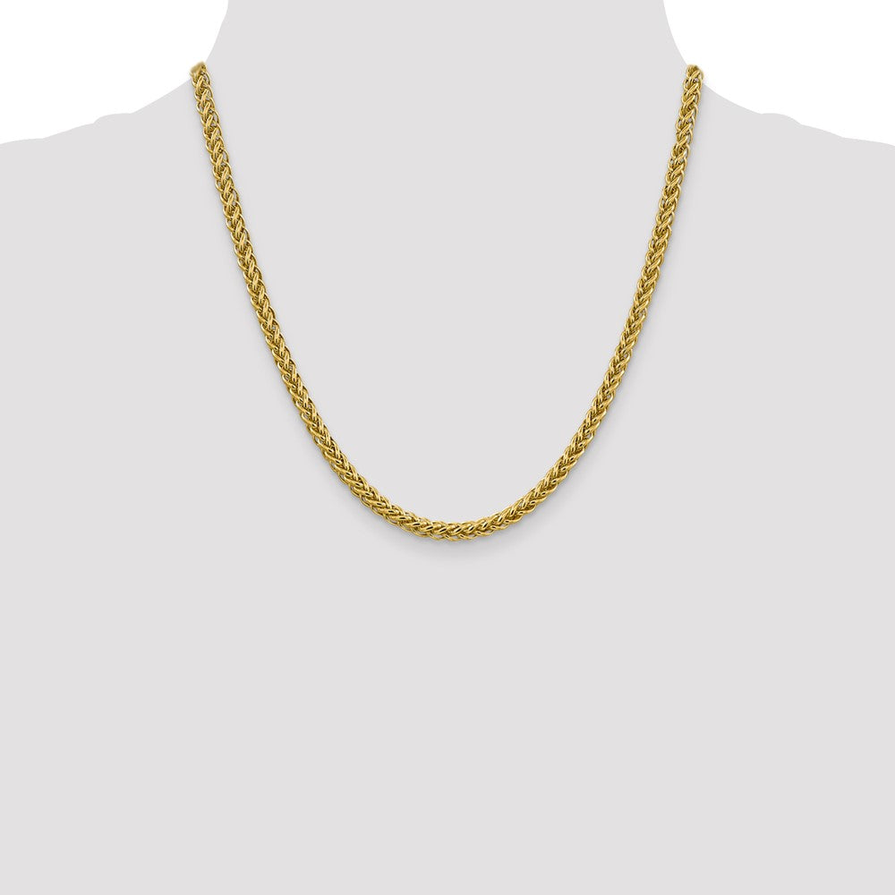 14k 4.65mm Semi-solid 3-Wire Wheat Chain (12.97 grams)