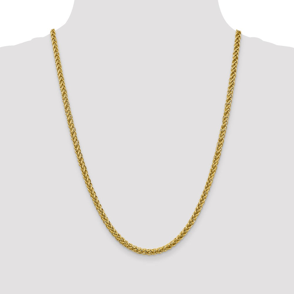 14k 4.65mm Semi-solid 3-Wire Wheat Chain (12.97 grams)