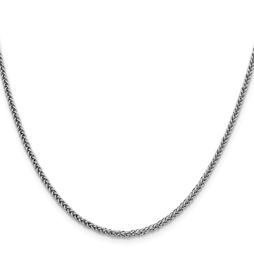 14k WG 2.35mm Semi-solid 3-Wire Wheat Chain (3.14 grams)