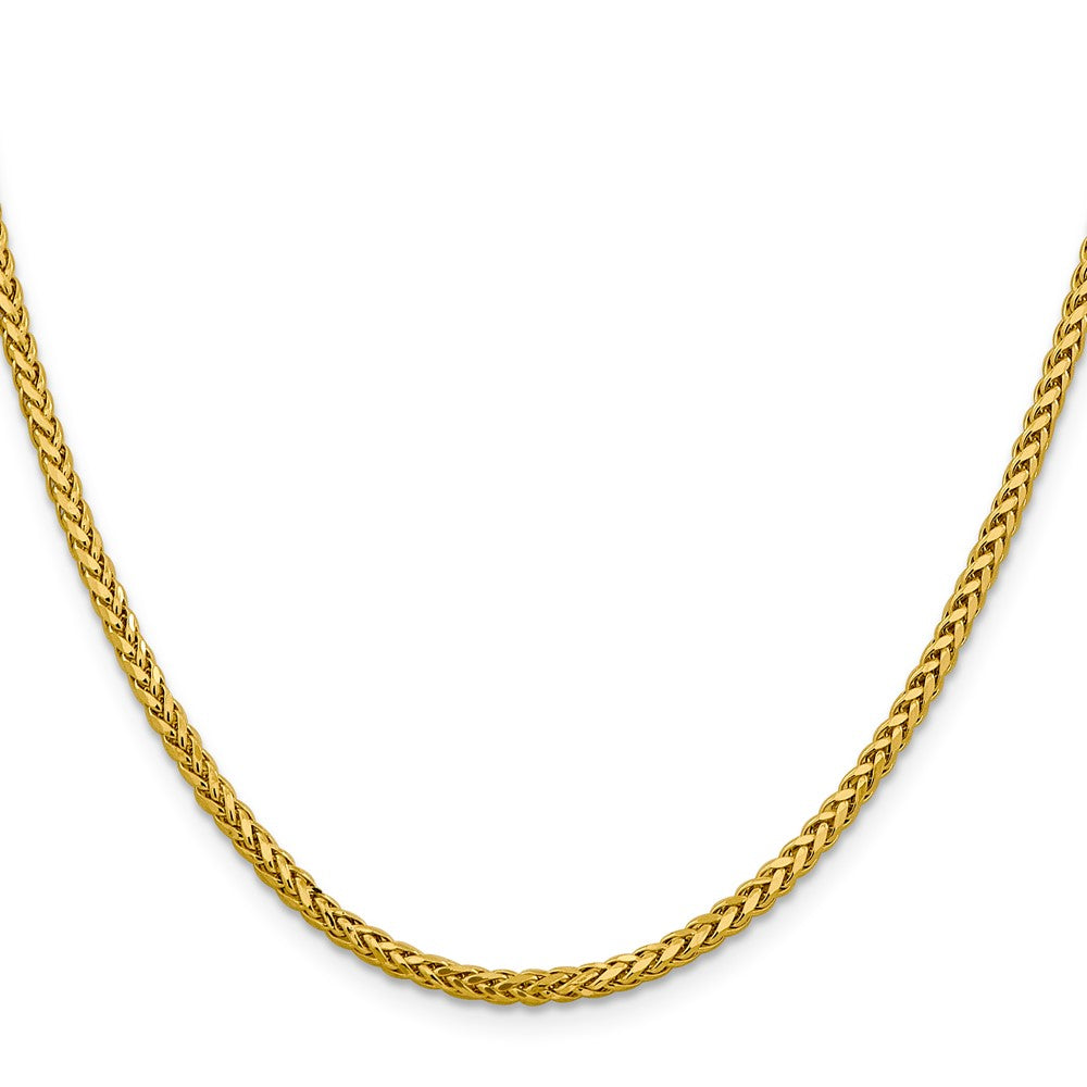 14k 2.5mm Semi-solid D/C Wheat Chain (5.22 grams)