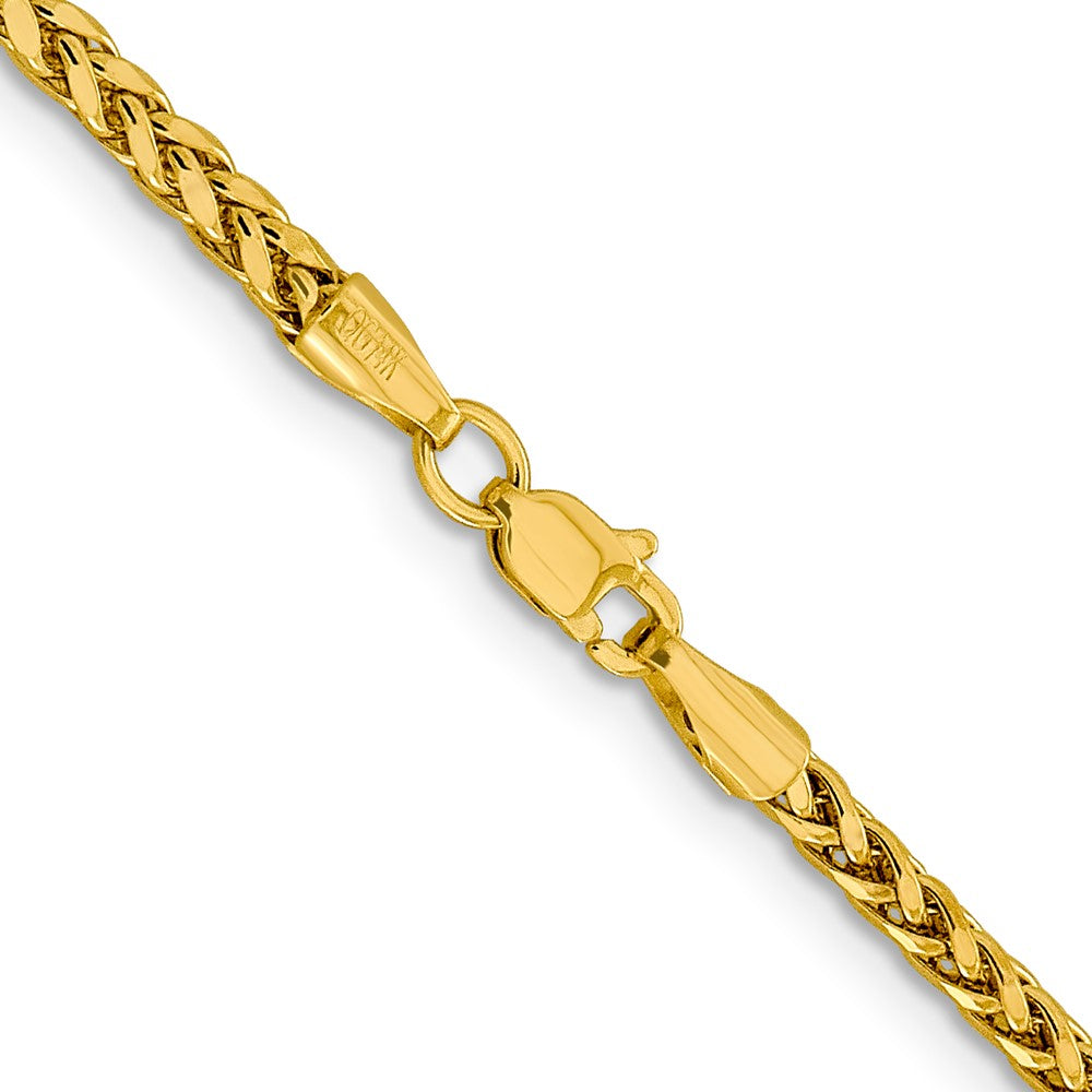 14k 2.5mm Semi-solid D/C Wheat Chain (5.22 grams)