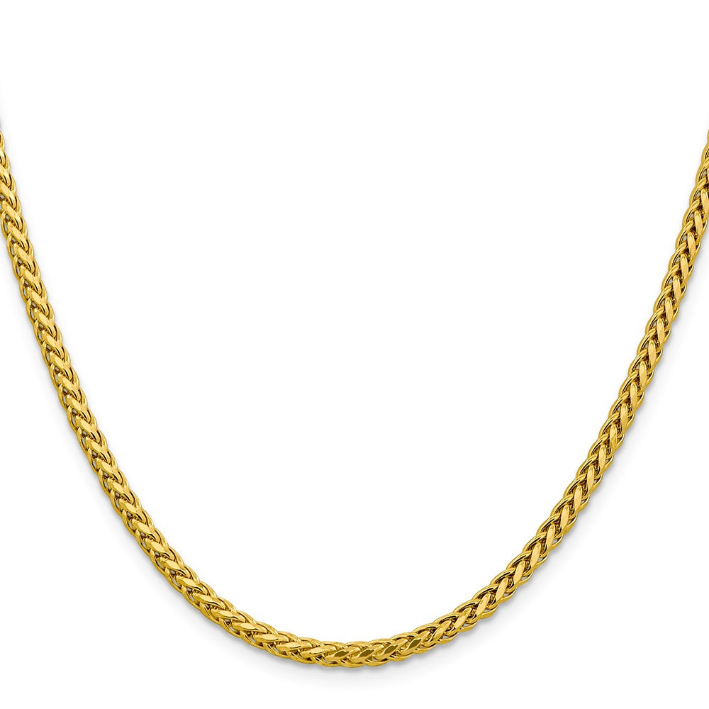 14k 3.1mm Semi-solid D/C Wheat Chain (8.86 grams)