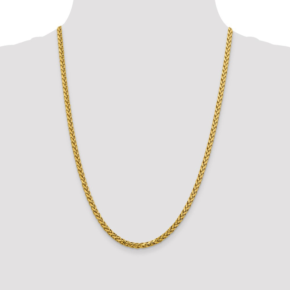 14k 3.7mm Semi-solid D/C Wheat Chain (12.31 grams)